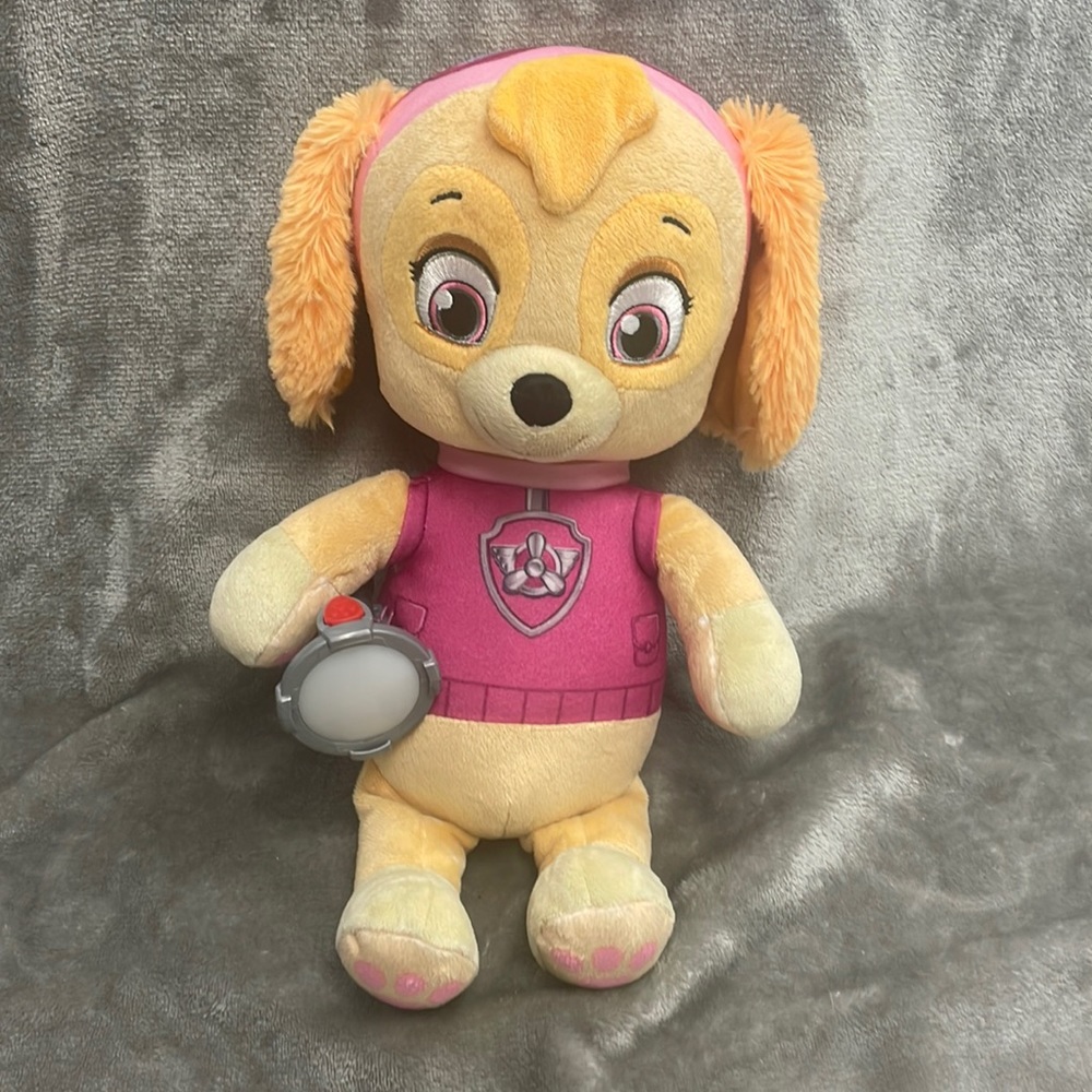 NICKELODEON Paw Patrol SKYE Snuggle Up Pup Night Light & Sound Bedtime 14" Plush - Picture 3 of 6